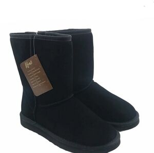 Kemi Women's Bella Classic Short Winter Boots - Suede Ladies Winter Snow Boots
